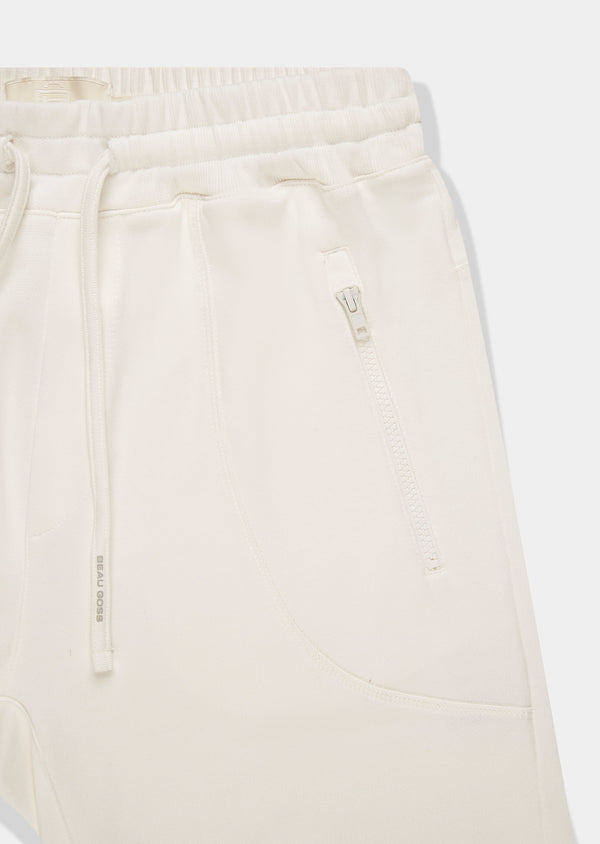 Bermuda Moletom Ziper Off-White