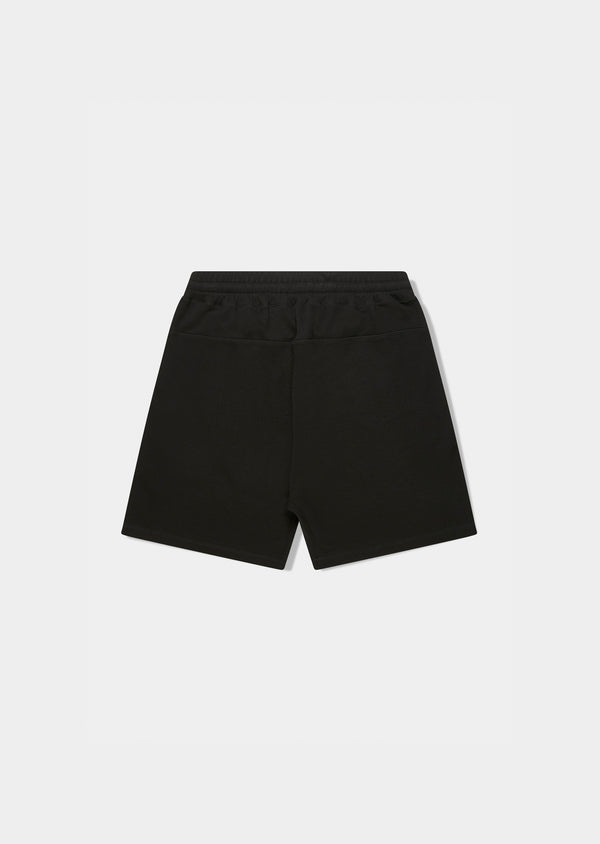 Bermuda Moletom Ziper Preto