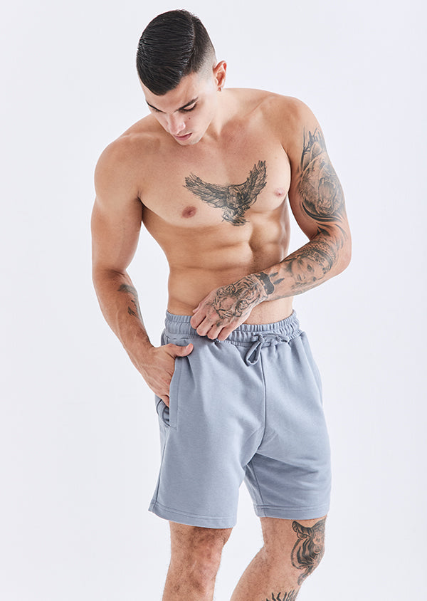 Bermuda Moletom Lyocell Azul Termal