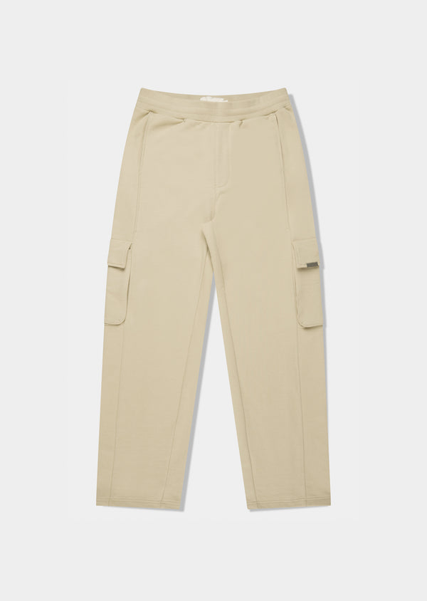 Calça Moletom Cargo Bege