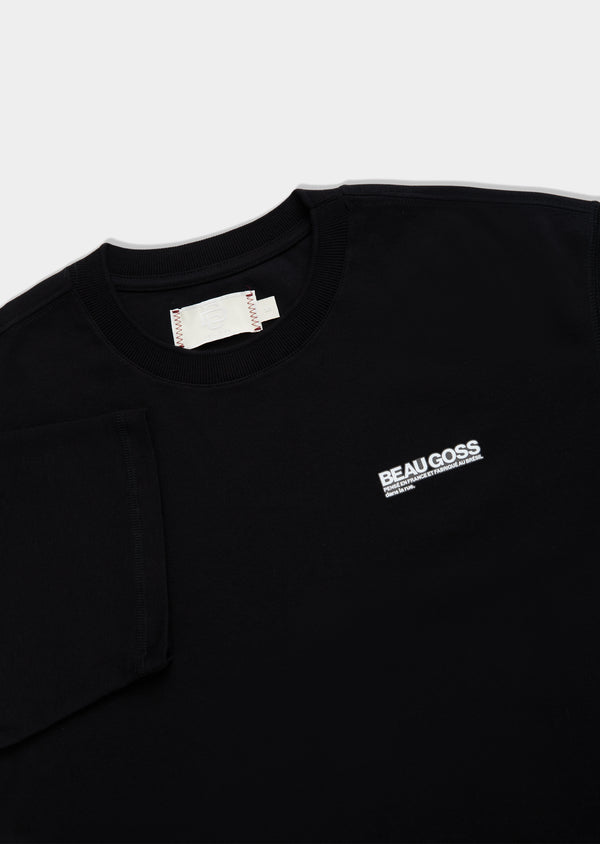 T-Shirt Oversized Suedine Megan – Noir