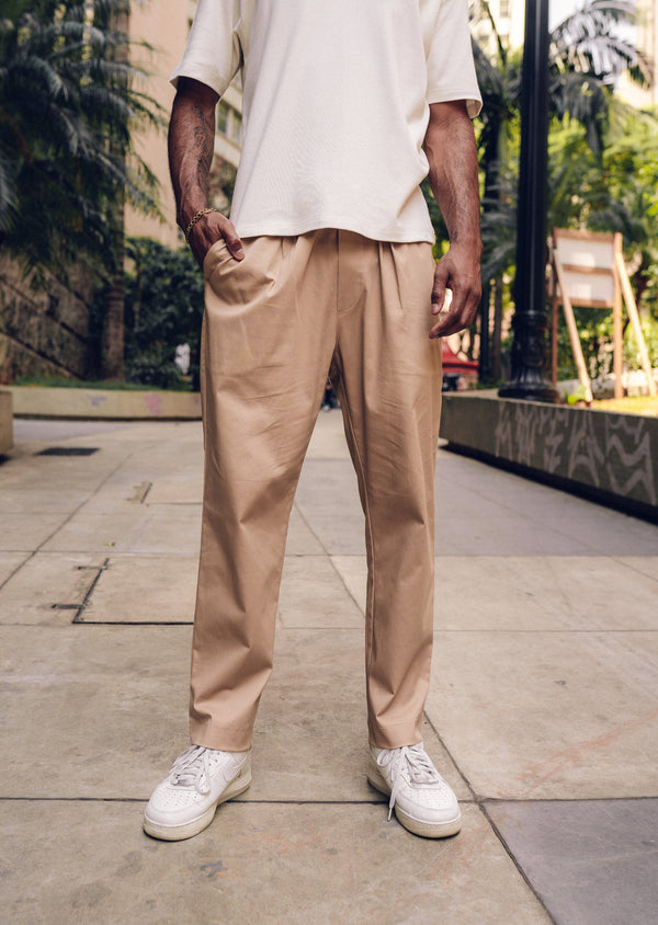 Calça Alfaiataria – Beige