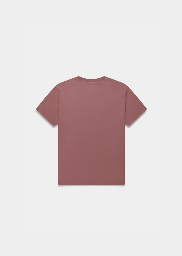 T-Shirt Pima Interloque Gola Média Terracota