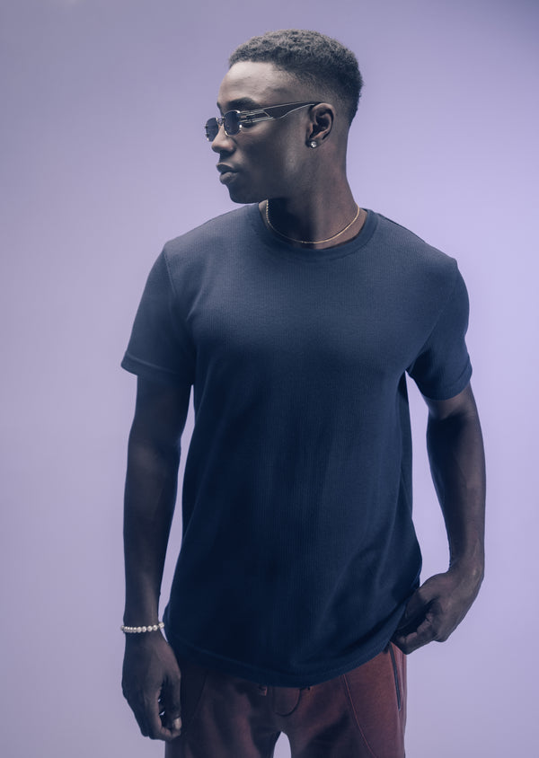 T-Shirt Tricot Azul Marinho