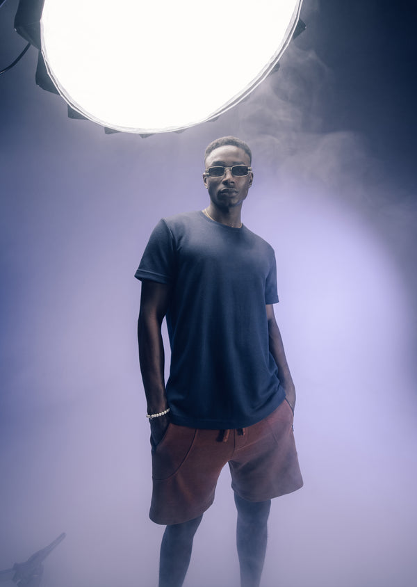 T-Shirt Tricot Azul Marinho