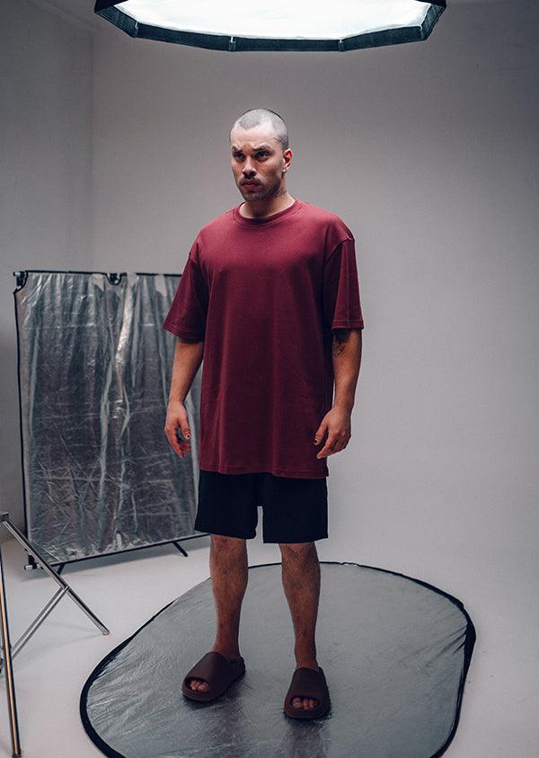 Camiseta Suedine Bordeaux - Beau Goss