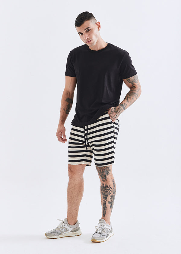 Bermuda Moletom Listrado