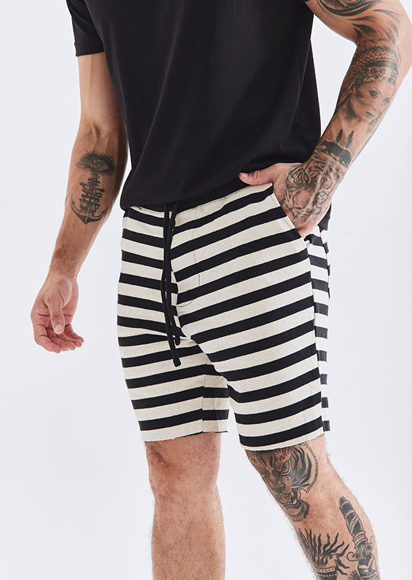 Bermuda Moletom Listrado