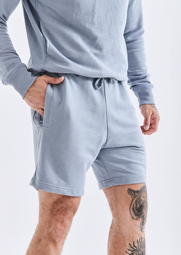 Bermuda Moletom Lyocell Azul Termal