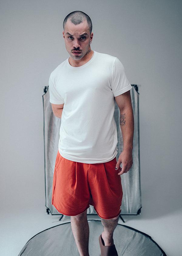 Bermuda Moletinho Telha - Beau Goss