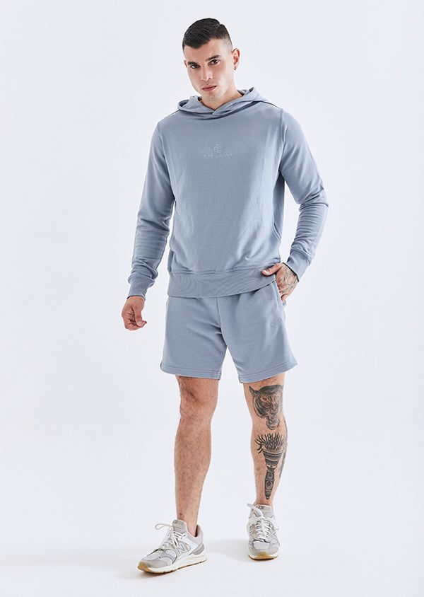 Bermuda Moletom Lyocell Azul Termal