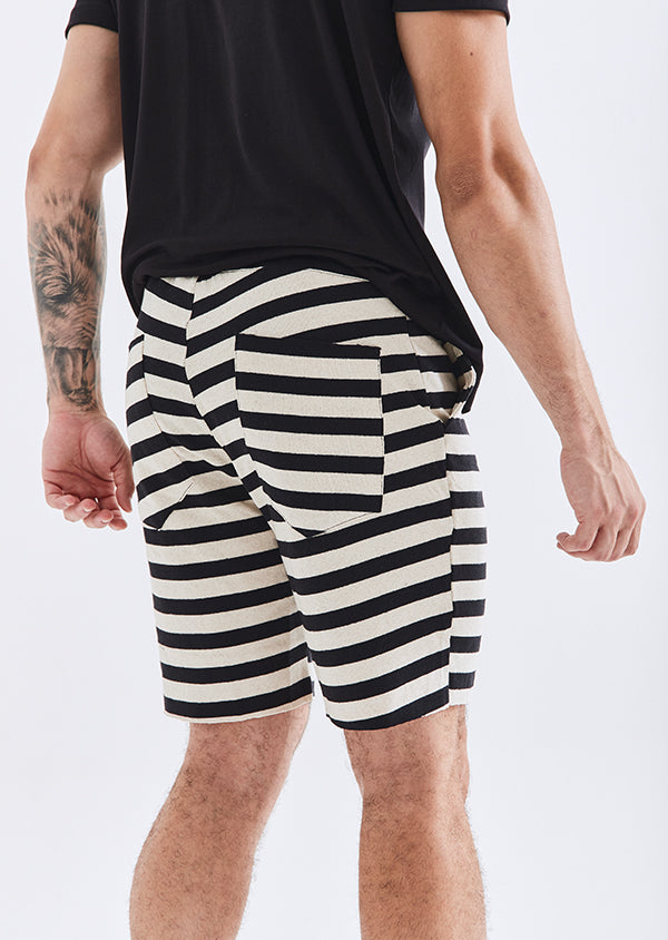 Bermuda Moletom Listrado