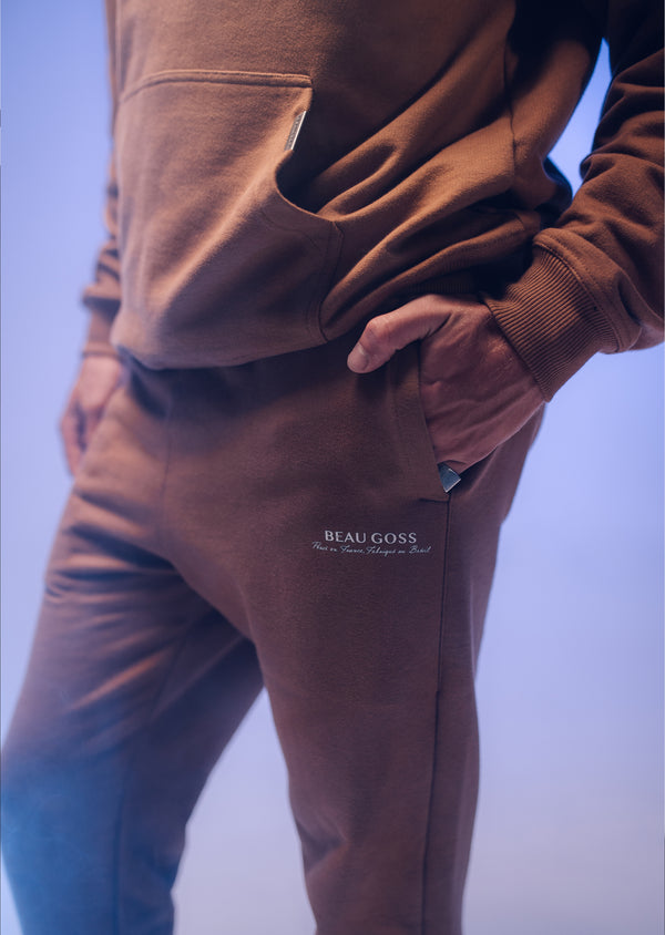 Calça Moletom Básica Marrom