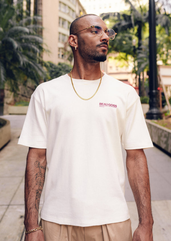 T-Shirt Oversized Suedine Megan – Off White