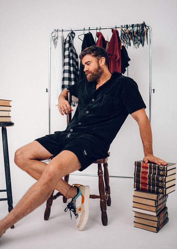 Corduroy Shorts Black - Beau Goss