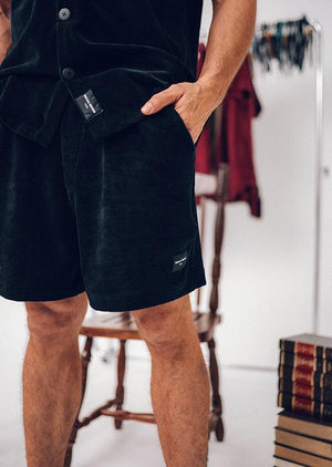 Corduroy Shorts Black - Beau Goss