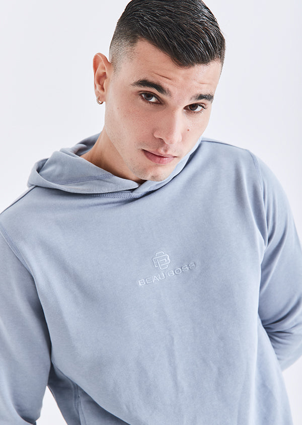 Blusa Moletom Lyocell Azul Termal