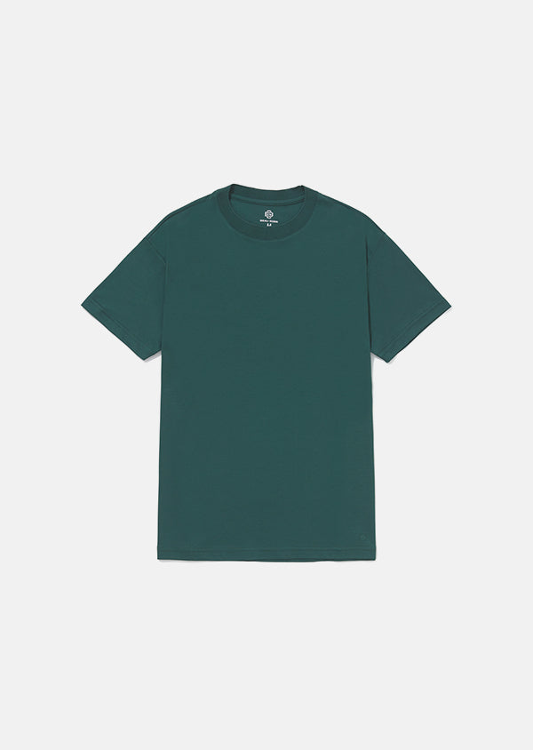 T-Shirt Pima Interloque Gola Média Verde